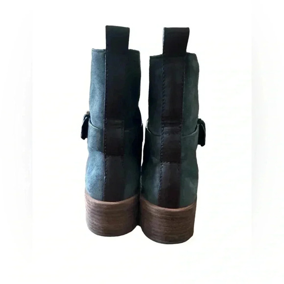 Tory Burch Riley Mid Buckle Boot Dark Green Size 7 (00760) - Picture 5 of 16